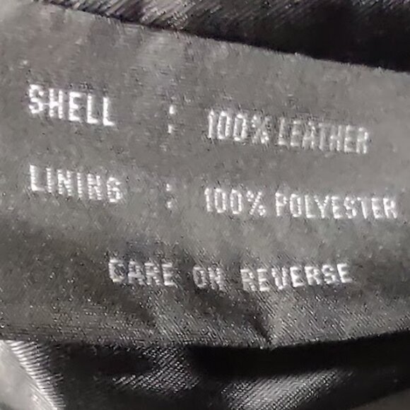 COLEBROOK BLACK ALL LEATHER TRENCHCOAT SNAPS FAUX BUTTON LINED FAUX BELT SIZE XL - Picture 13 of 16